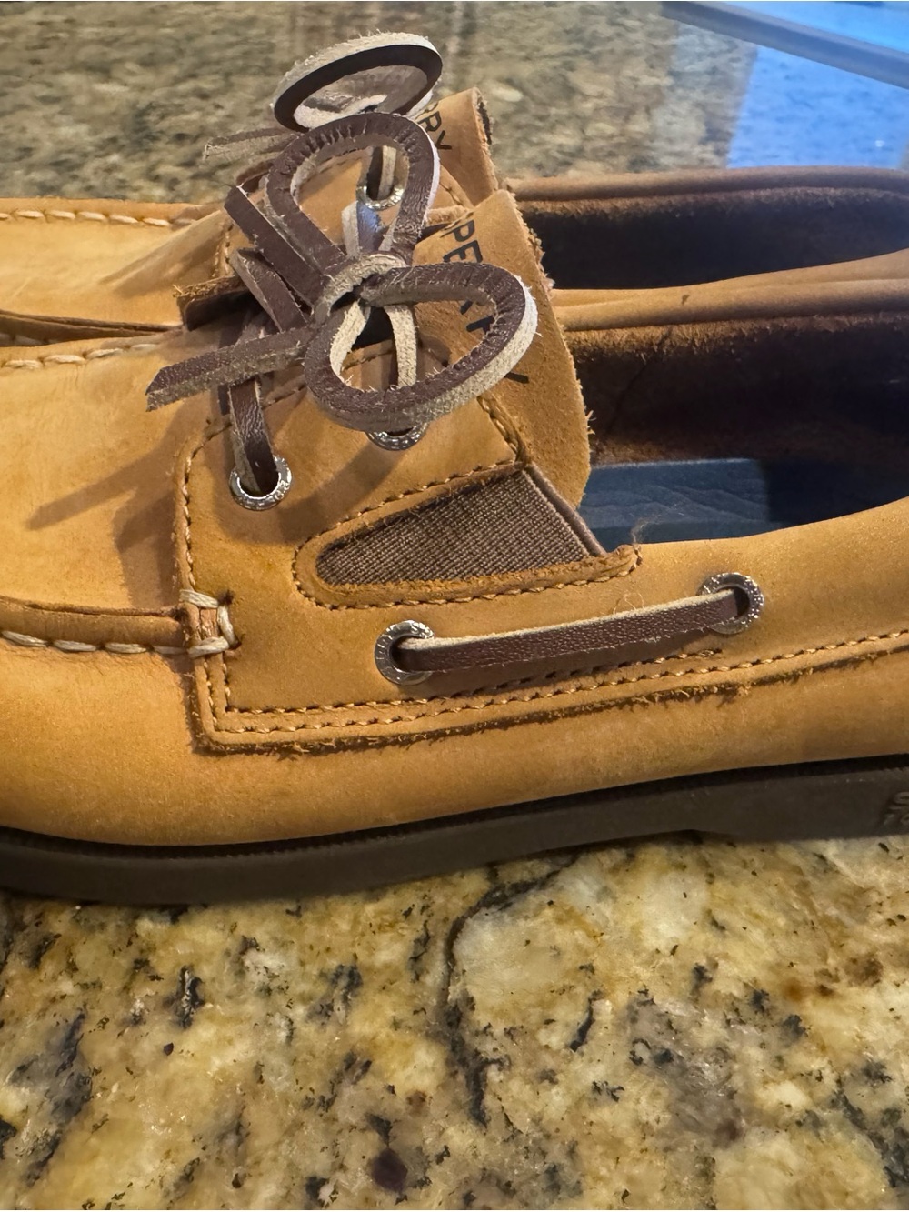 Boys Tan Boat Shoe Moccasin - Casual Slip-On